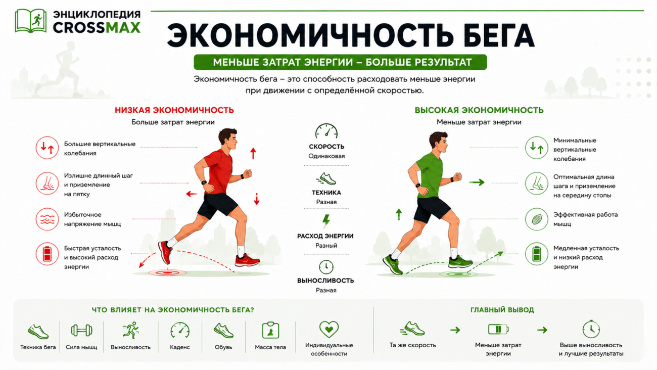 Что такое Экономичность бега?