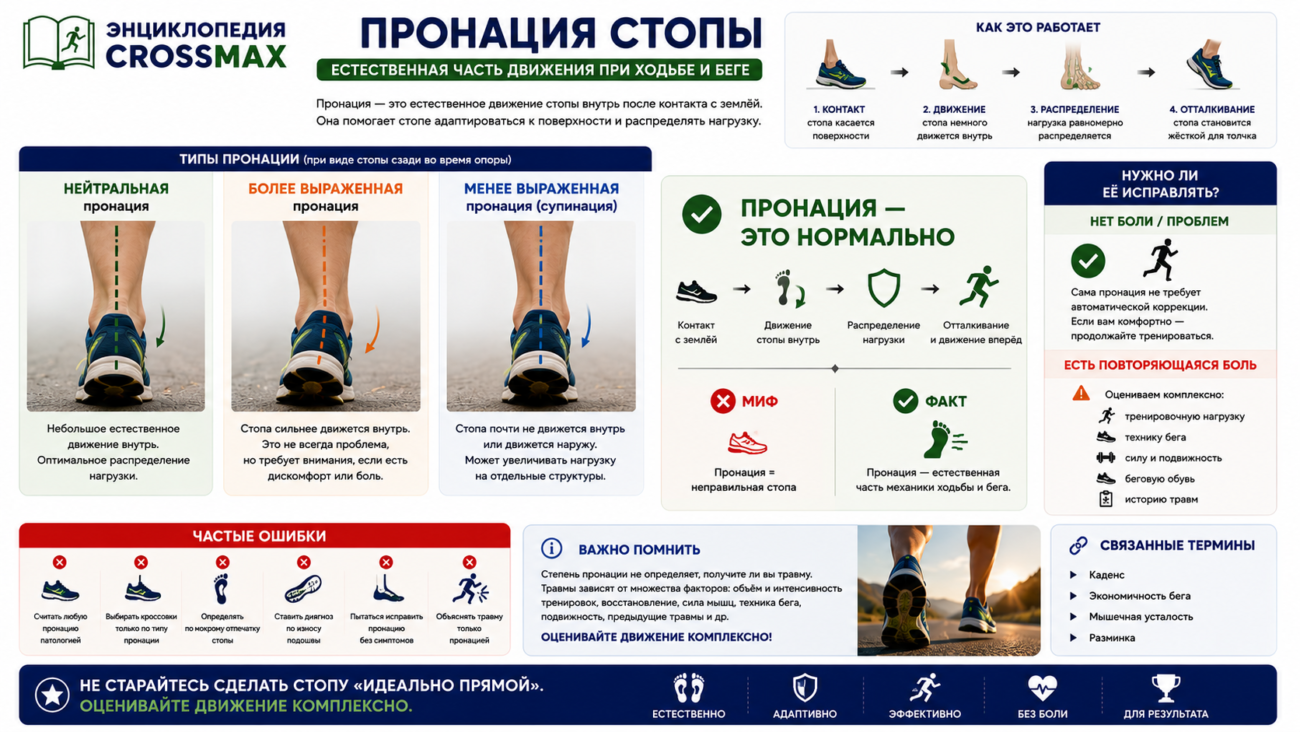 Что такое Пронация стопы?